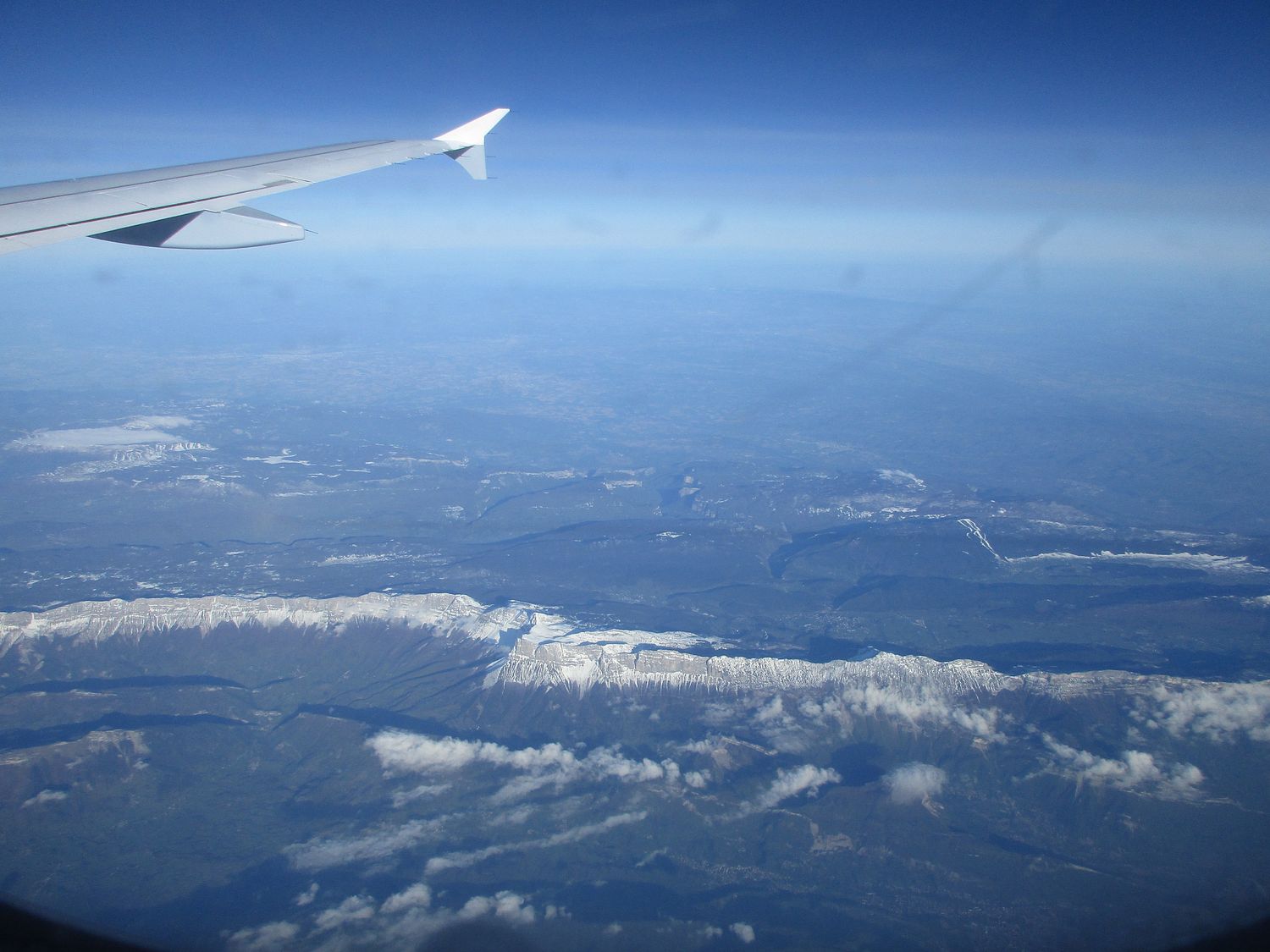 Frankreich über den Wolken