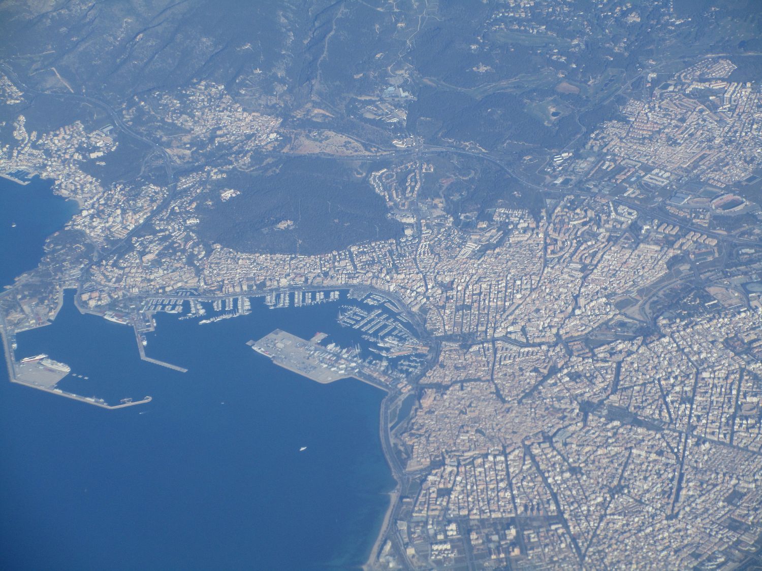 Palma (Mallorca) aus der Höhe (ganz schön hoch)